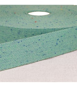 Bobine 20m sangle chinée bleu canard
