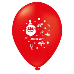 6 Ballons Joyeux noël