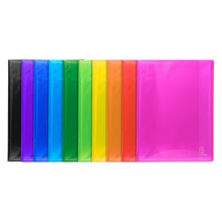 Protège-documents en polypropylène semi rigide IDERAMA PP 200 vues - A4 - Couleurs assorties - x 8 - Exacompta