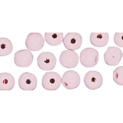Perle en bois Rose Ronde Ø 8 mm 82 pièces