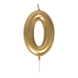 Bougie or - chiffre 0