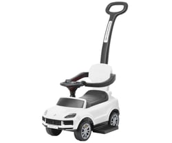 Porteur avec canne Porsche Cayenne Blanc - Milly Mally
