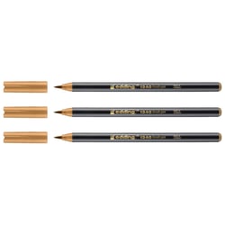 Lot de 3 feutres à pointe pinceau - EDDING - Ocre - Pointe 1-3 mm