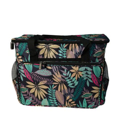 Sac pour machine à coudre/surjeteuse 40x24x35cm feuilles vertes jungle