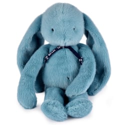 Peluche Lapin Méloé bleu lagon 37 cm