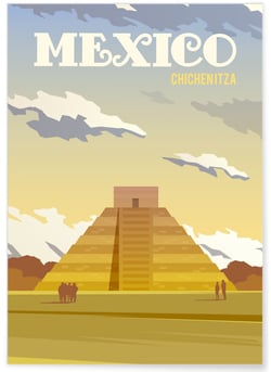 Affiche Mexico | A3 : 29,7x42cm