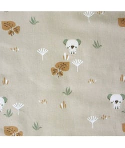 Tissu coton Forêt Koala de 135 cm de largeur Ecru vendu par 50 cm