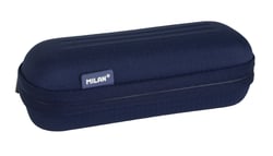 Trousse ovale semi-rigide 430 since 1918 collection, bleu marine