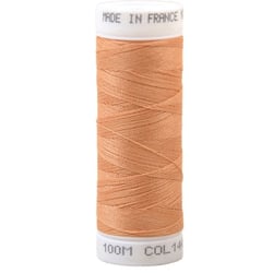 Fil à coudre polyester 100m made in France - orange cobelie 144