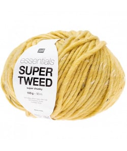 Laine à tricoter Essentials SUPER TWEED Super Chunky 100 gr - RICO Design 01 Jaune