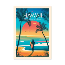 Affiche 50x70 cm - Hawaii - Studio Inception
