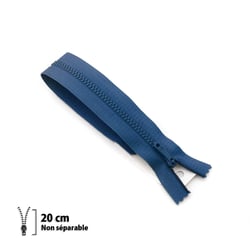 Fermeture éclair pantalon Z13 - Non séparable métallique 4mm - 20 cm