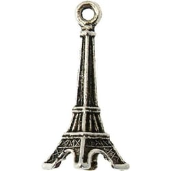 MégaCréa - Breloque en métal Tour Eiffel Argenté