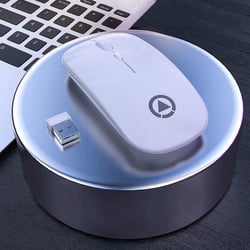 Souris Sans Fil Silencieuse 1600DPI 3 Modes Ajustables USB 2.4GHz 10m 70g Blanc YONIS
