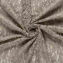 Tissu Dentelle lourde uni Beige