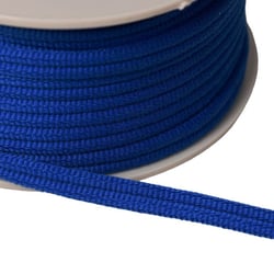 Double cordon 9mm bleu roi au mètre