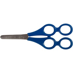 Ciseaux 4 anneaux pour enfants - 17 cm - 1 pce