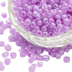 500 PERLES de ROCAILLE VIOLET Diamètre 4 mm 6/0 (36 grs) - creation bijoux