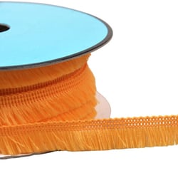 Bobine 25m petite frange 13mm jaune/orange
