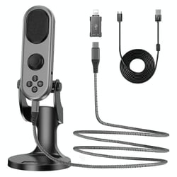 Microphone USB Cardioïde Réduction De Bruit Avec Effets Audio Et Monitoring YONIS