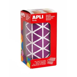 Apli Agipa - Gommettes rouleau Triangle 20 mm lilas x 2 832