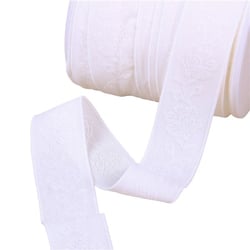 Elastique lingerie facon dentelle 26mm blanc au mètre