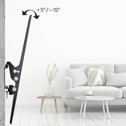 Support mural TV inclinable HAMA - Noir - 37-75 pouces