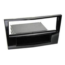 Adaptateur façade 1-DIN ACV vide poche Opel New noir piano
