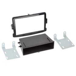 Adaptateur façade 2-DIN ACV noir piano pour Dacia Opel Renault