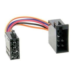 Adaptateur universel ISO autoradio ACV - Connecteur ISO vers prise ISO - Noir