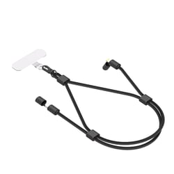 Force Power Câble de Charge Bandoulière USB-C vers Lightning 3A Power Delivery 60W Ajustable Noir