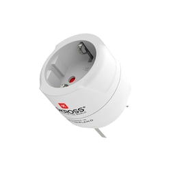 Skross Adaptateur de Voyage Europe vers Royaume-Uni 13A Prise Type G Blanc