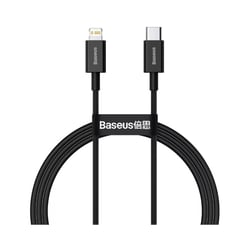 Baseus Câble de Charge et Transfert USB-C-Lightning 20W 1m Noir