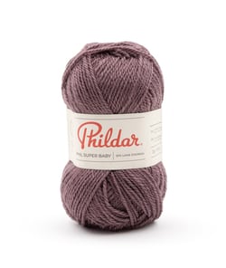 Pelote de laine à tricoter SUPER BABY - 25GR - Phildar - certifié Oeko-Tex Amethyste
