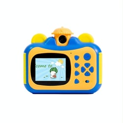 Appareil Photo Enfant Numérique Couleur Vidéo Imprimante Écran 2.4 Pouces Bleu YONIS