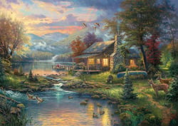 Puzzle 1000 pièces - Thomas Kinkade, Paradis Naturel - Schmidt Spiele