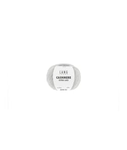 Pelote CASHMERE EXTRA LACE exceptionnelle à tricoter - 25gr- Lang Yarns : Une laine d’exception, douce et luxueuse 0203 Gris