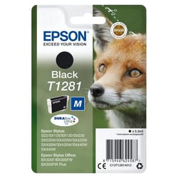 EPSON Cartouche d'encre T1281 Noir - Renard (C13T12814012)