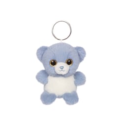 Peluche - Porte-clés en peluche Ours BLUE > bleu jeans – 8 cm