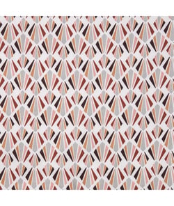 Tissu coton Payani de 150 cm de largeur Marsala/brique Multicolore vendu par 50 cm