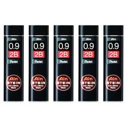 Mine de rechange Pentel Ain Stein C279 - 0,9 mm - Dureté 2B - Lot de 5 étuis de 36 mines