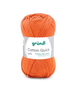 Fil à tricoter COTTON QUICK UNI - Gründl - PPSC - certifié Oeko-Tex 175 Orange