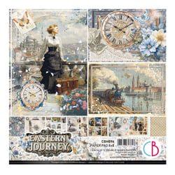 12 papiers scrapbooking 20 x 20 cm Ciao Bella EASTERN JOURNEY