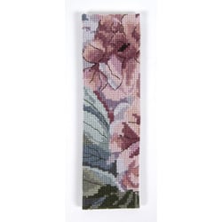 DMC - Kit Broderie Point de Croix Marque Page Les Pivoines