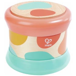 Tambour de bebe en bois – Turquoise - Hape - Jaune