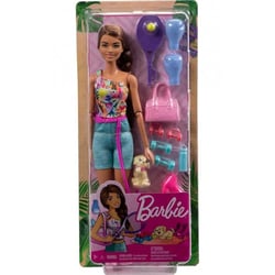 Coffret Barbie 3 en 1 Joueuse de Tennis - Rollers et Coach Sportif - Mattel