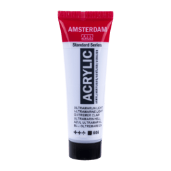 Peinture acrylique en tube - Outremer clair - 505 - Amsterdam - 20ml