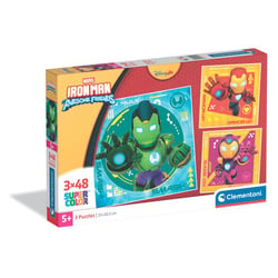 Coffret 3 puzzles 48 pièces - Square Iron Man and his Awesome - Clementoni
