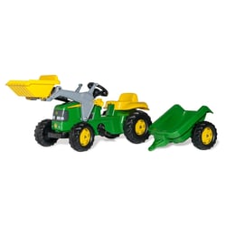 Tracteur a pedales + remorque rollyKid John Deere - Rolly Toys