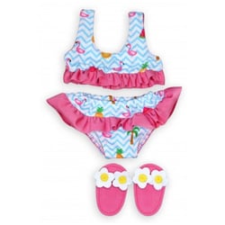 Ensemble maillot de bain + sandales 35-45 cm - heless - habit poupon (53)
